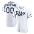 Men's Tampa Bay Rays Nike White Home Authentic Custom Jersey