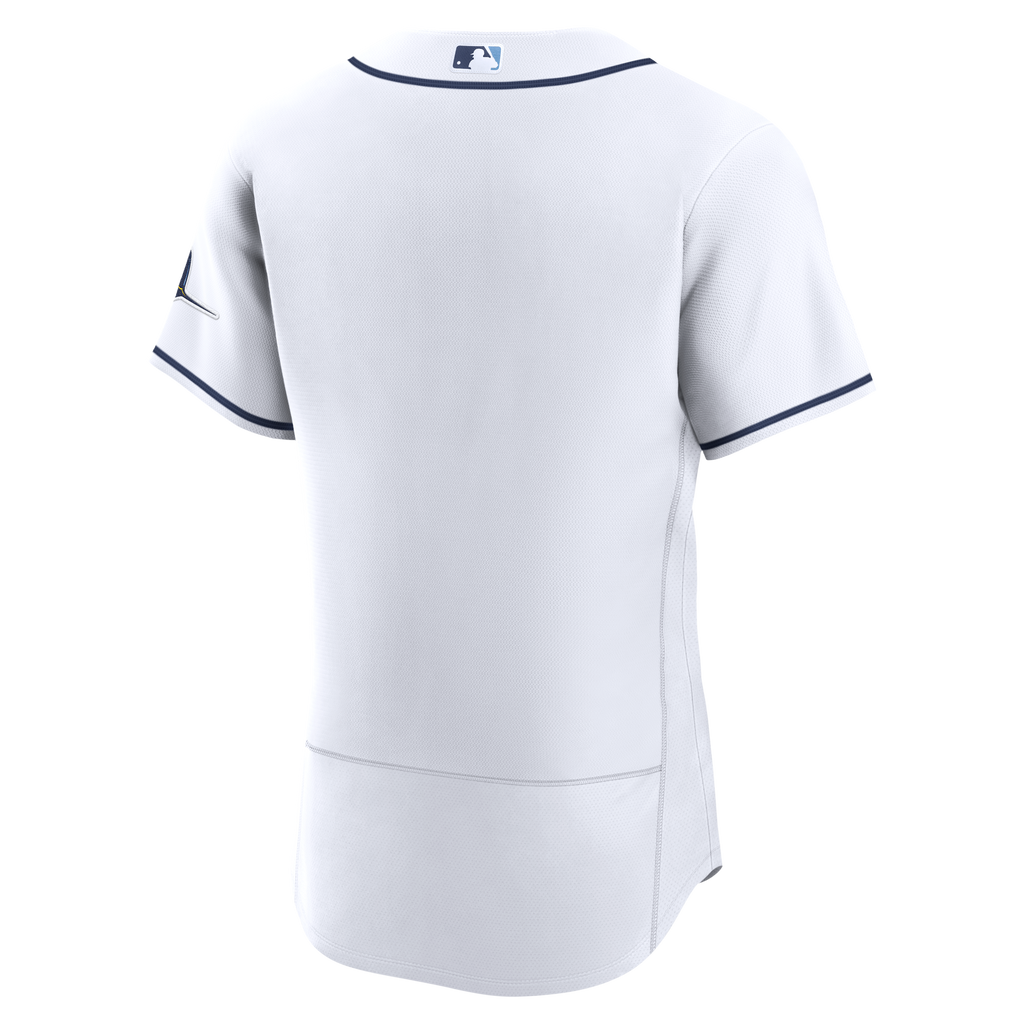 Men's Tampa Bay Rays Nike White Home Authentic Jersey - 4
