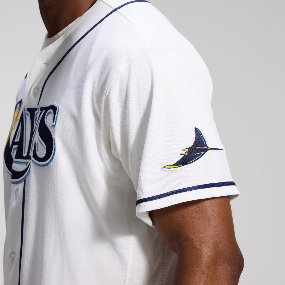 Men's Tampa Bay Rays Nike White Home Authentic Jersey - 9