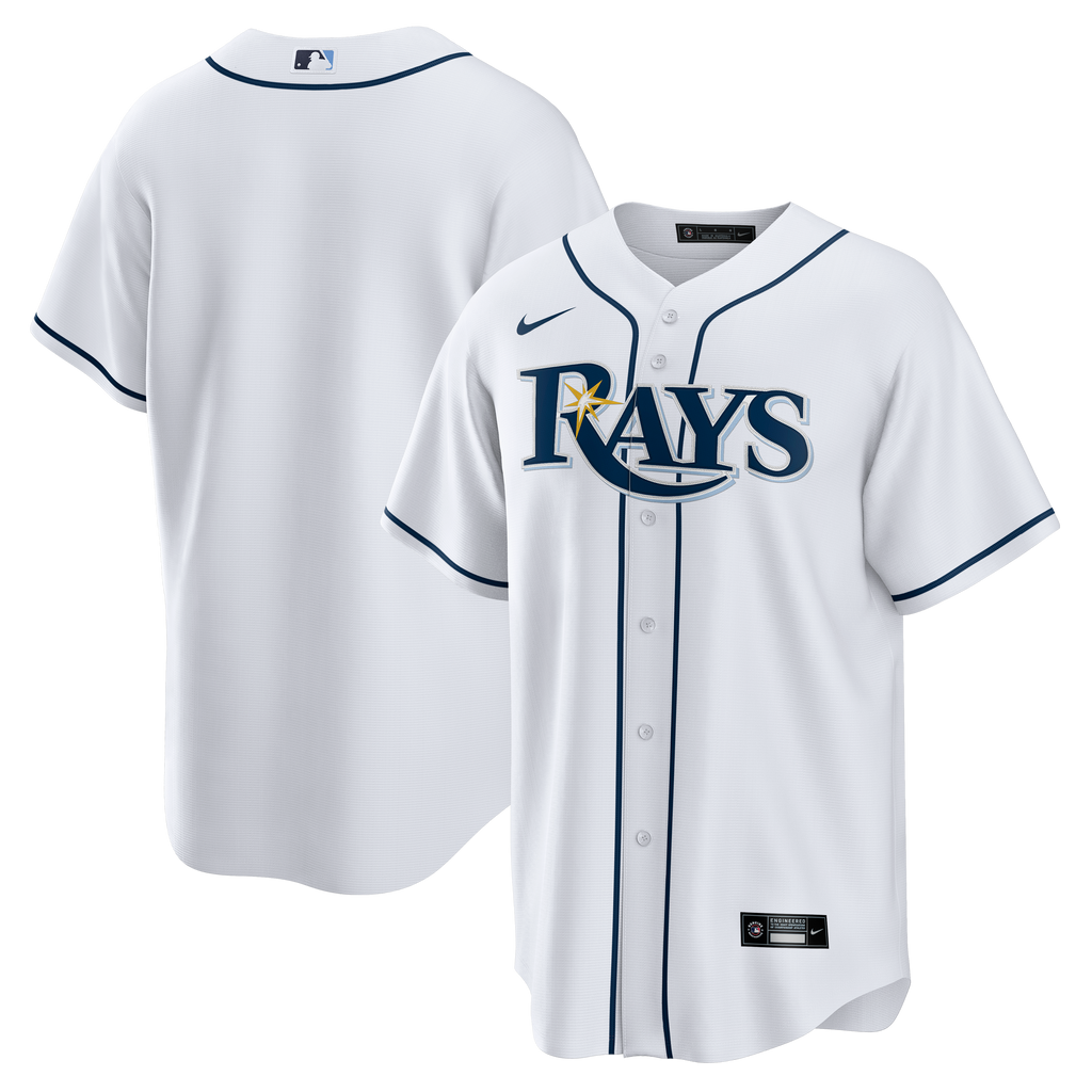 Men's Tampa Bay Rays Nike White Home Big & Tall Replica Jersey - 2