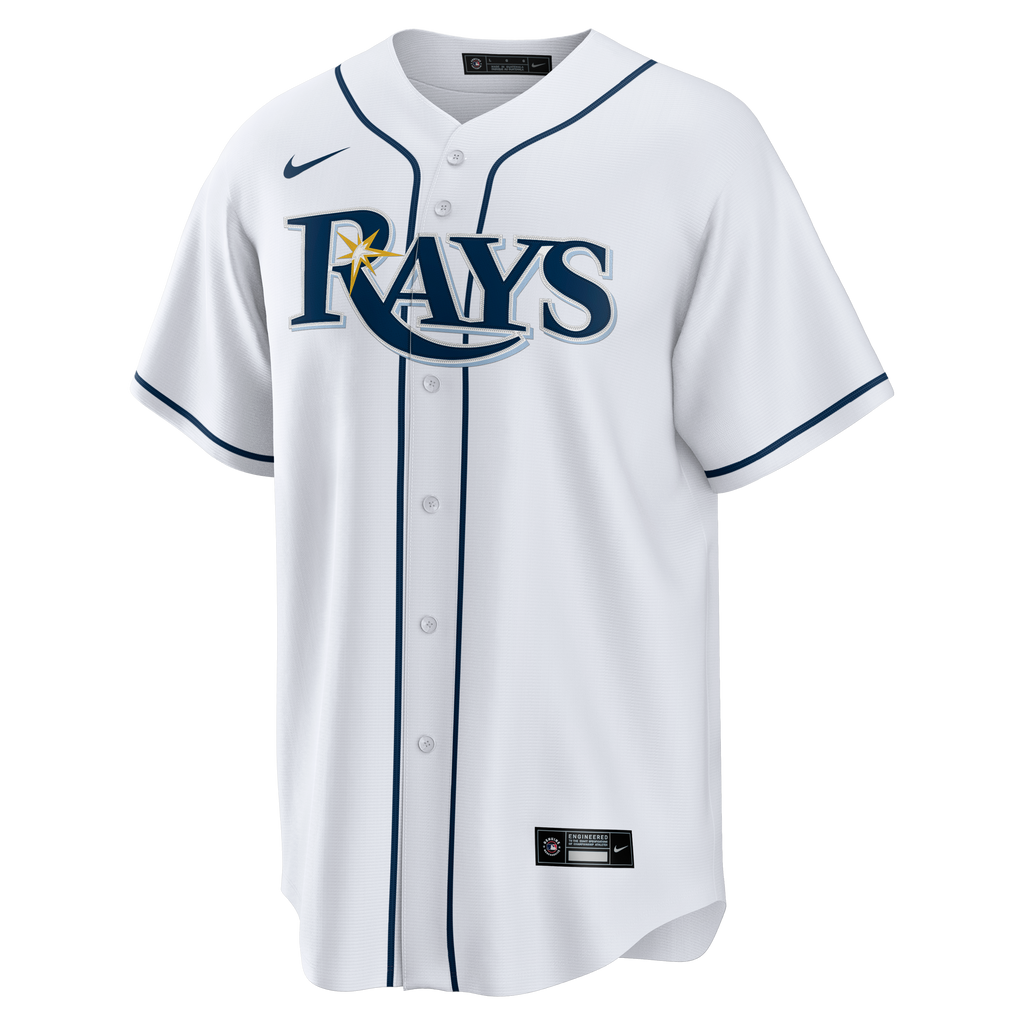 Men's Tampa Bay Rays Nike White Home Big & Tall Replica Jersey - 3