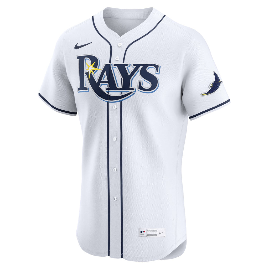 Men's Tampa Bay Rays Nike White Home Elite Jersey - 3