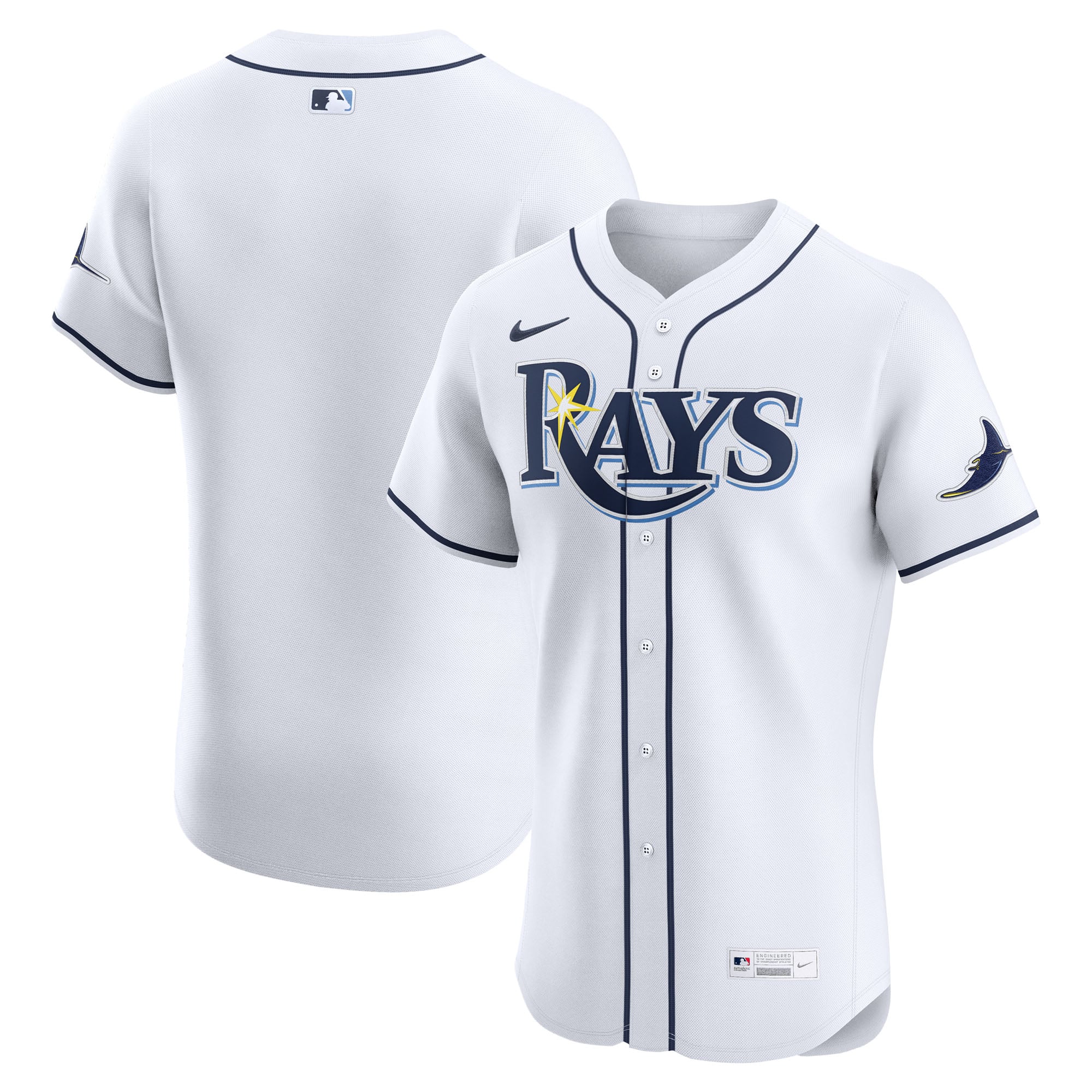Men's Tampa Bay Rays Nike White Home Elite Jersey