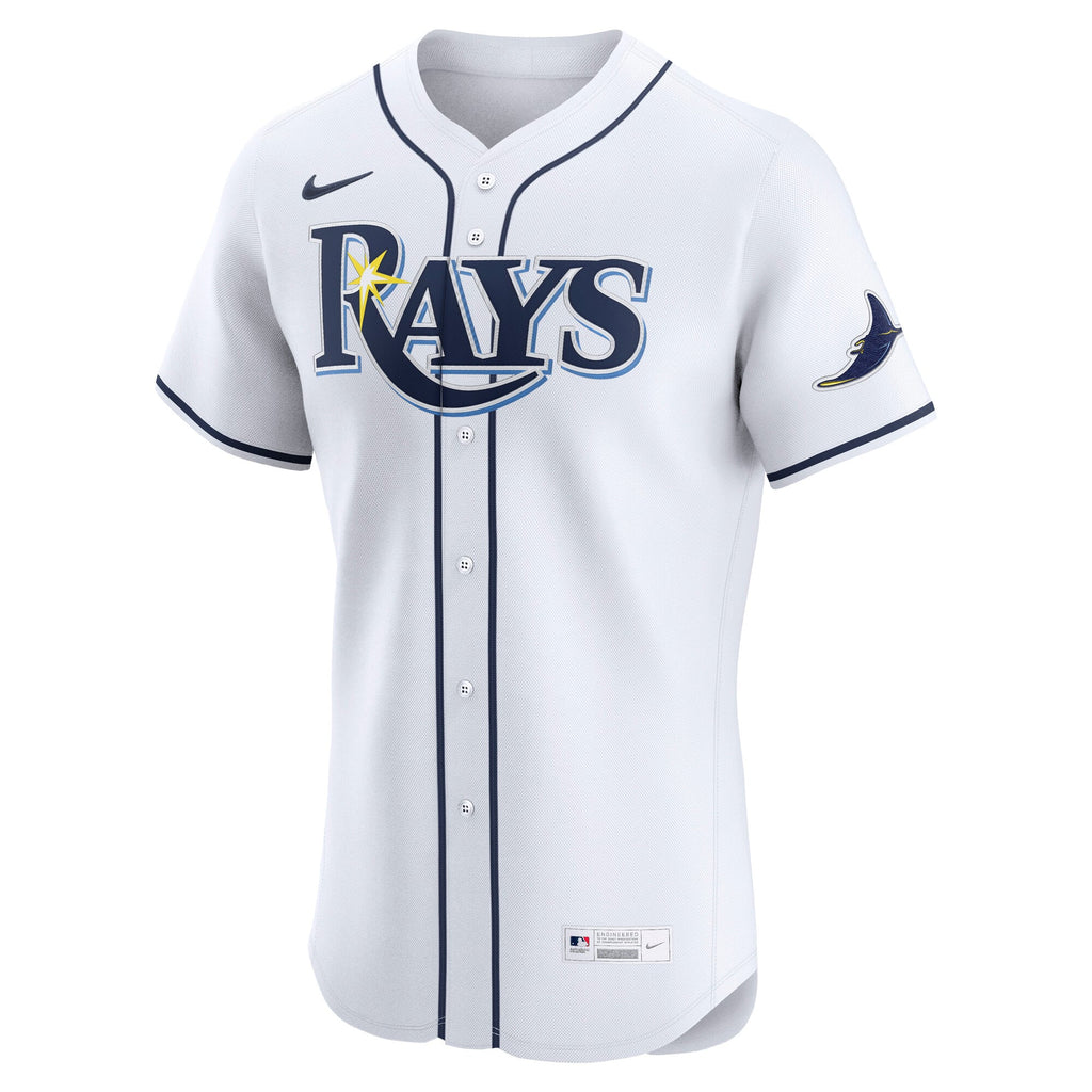Men's Tampa Bay Rays Nike White Home Elite Jersey - 3