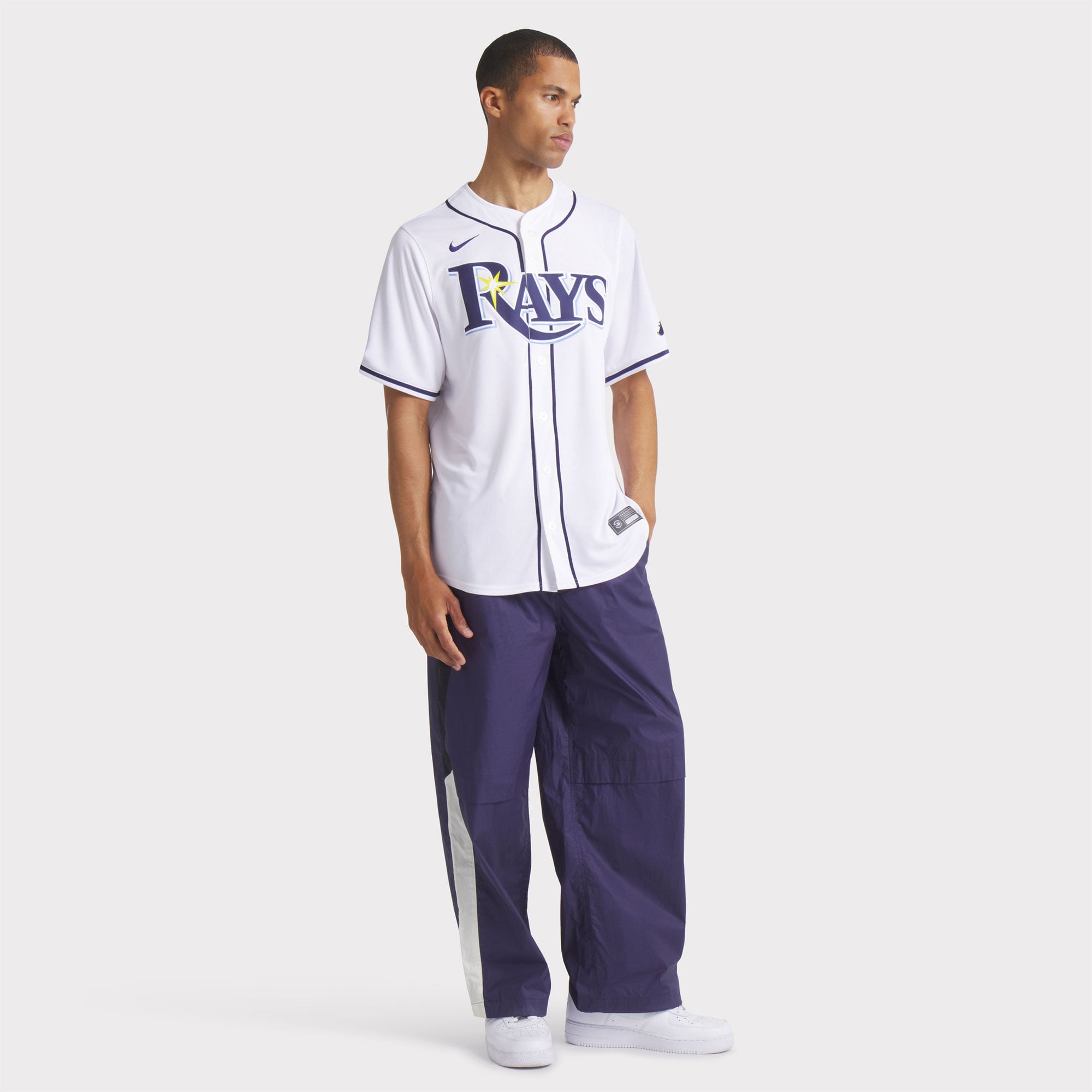 Men's Tampa Bay Rays Nike White Home Limited Jersey - 8