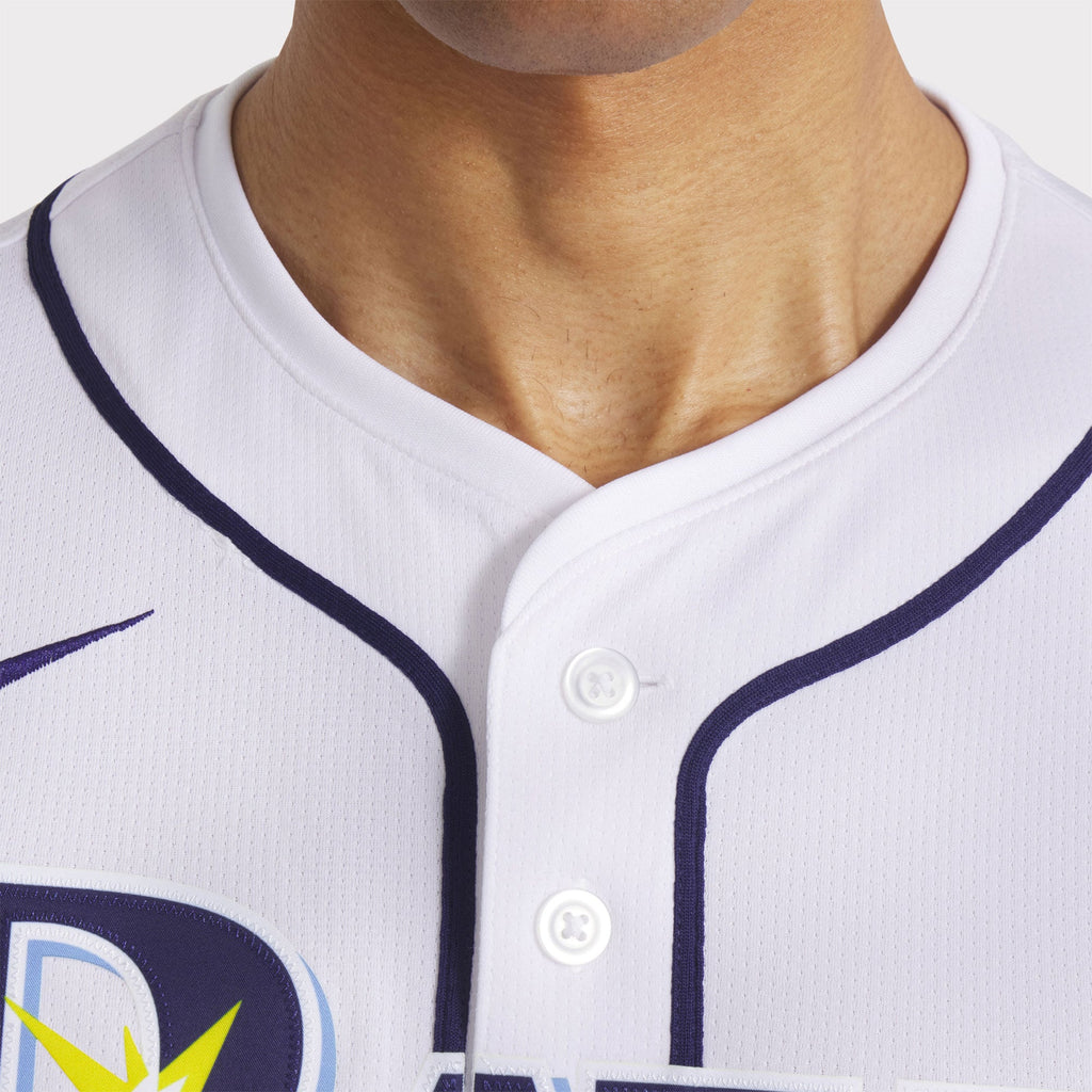 Men's Tampa Bay Rays Nike White Home Limited Jersey - 9