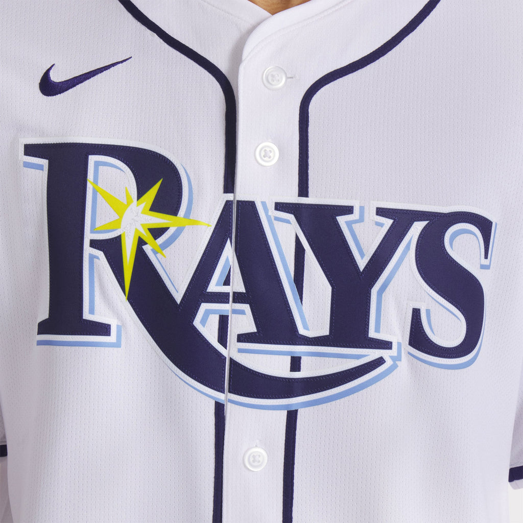 Men's Tampa Bay Rays Nike White Home Limited Jersey - 10