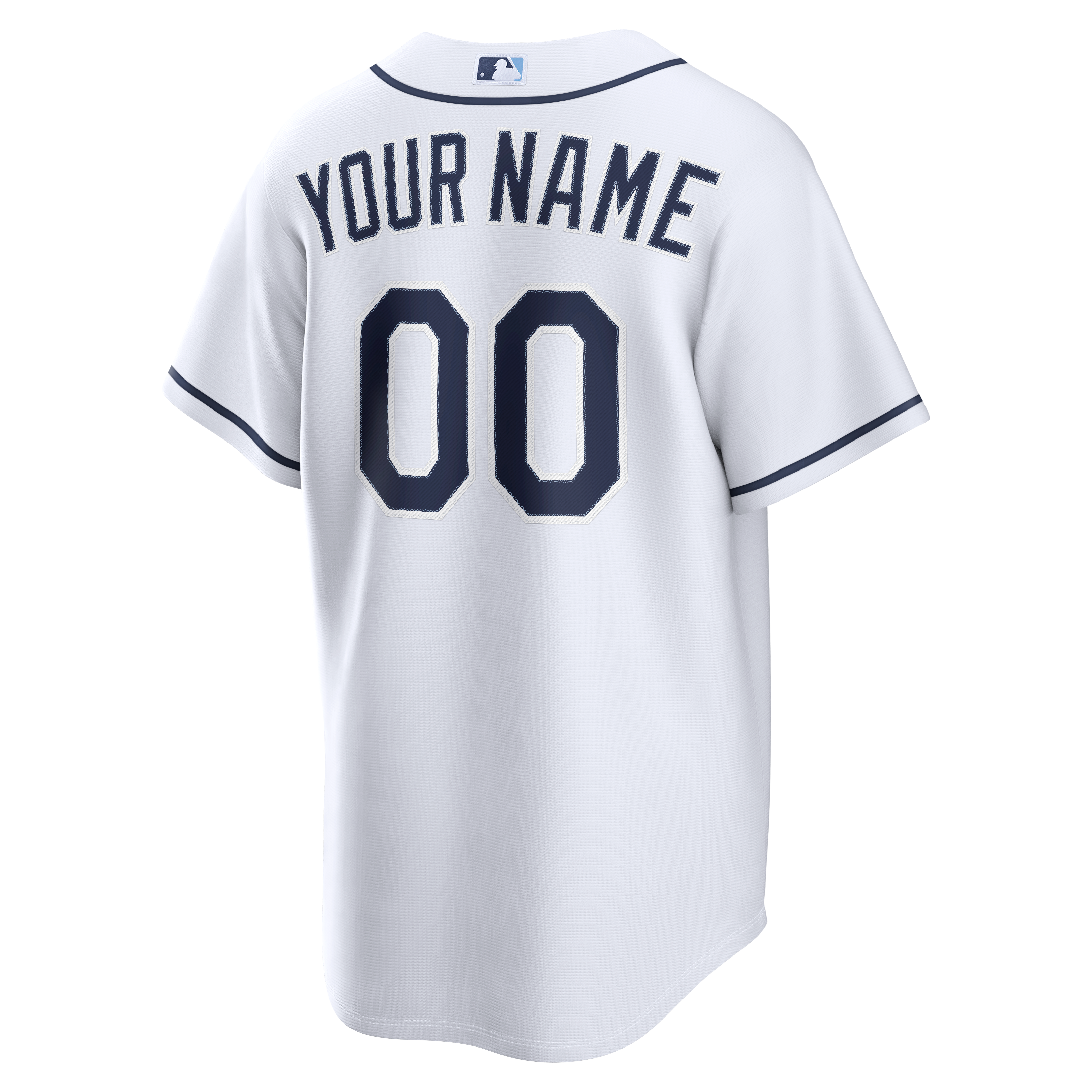 Men's Tampa Bay Rays Nike White Home Replica Custom Jersey - 4
