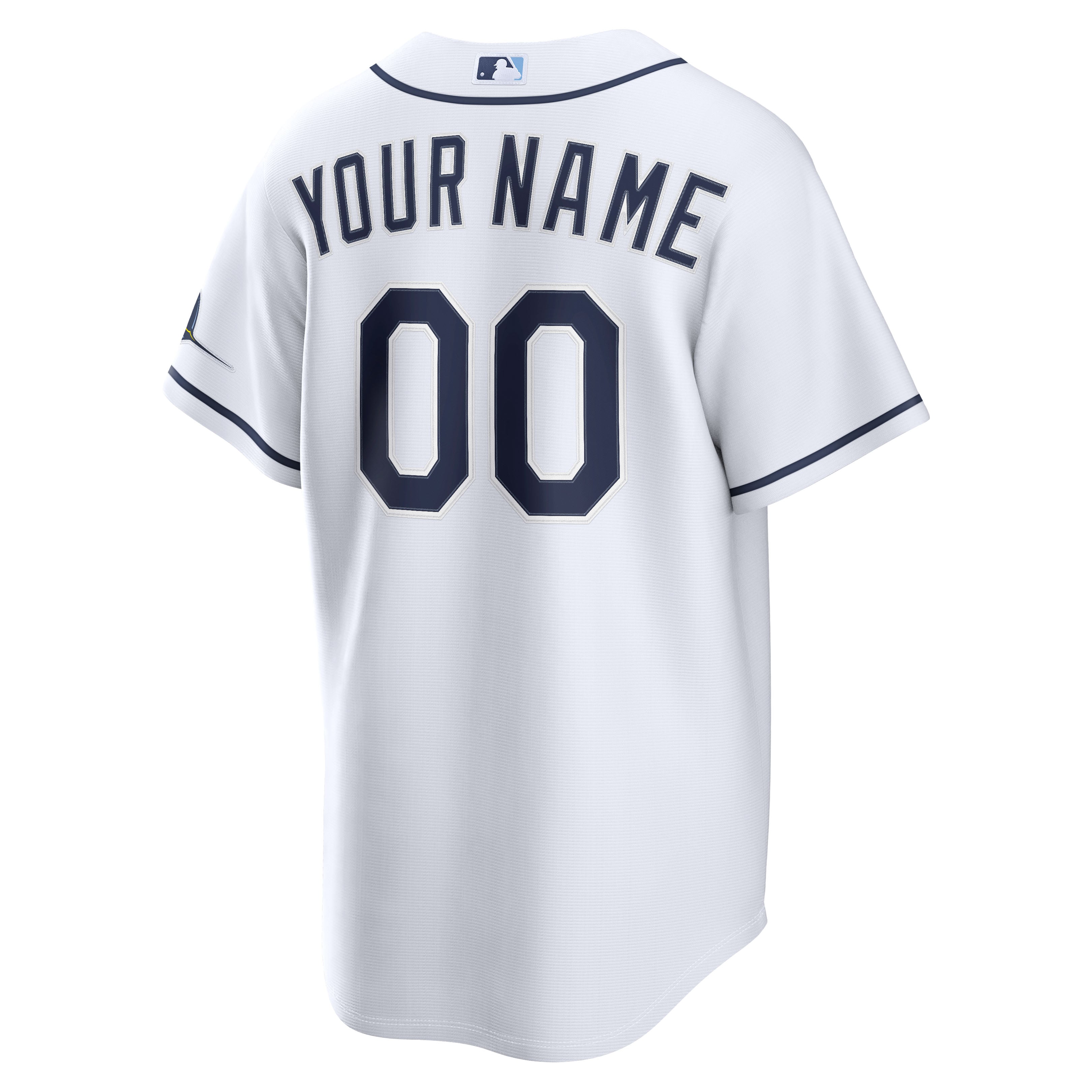 Men's Tampa Bay Rays Nike White Home Stadium Custom Jersey - 4