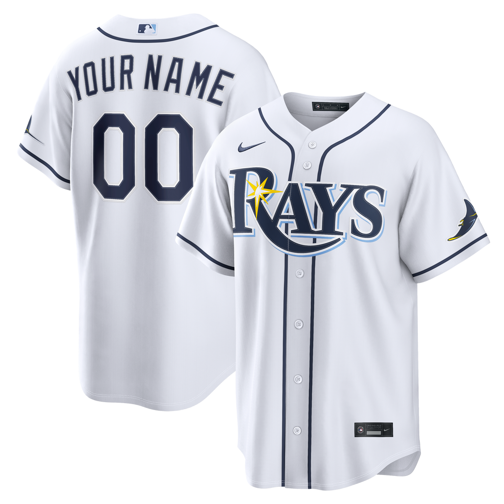 Men's Tampa Bay Rays Nike White Home Stadium Custom Jersey