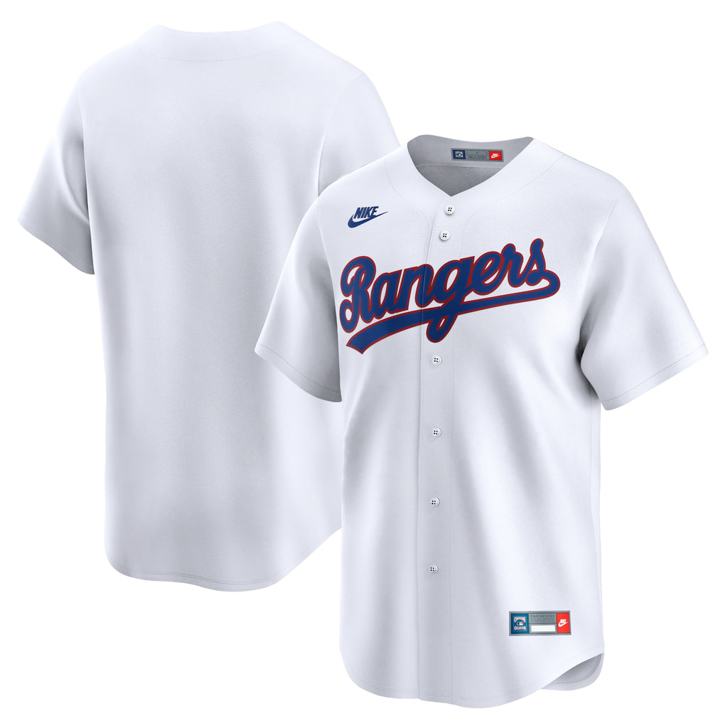 Men's Texas Rangers Nike White Cooperstown Collection Limited Jersey - 2
