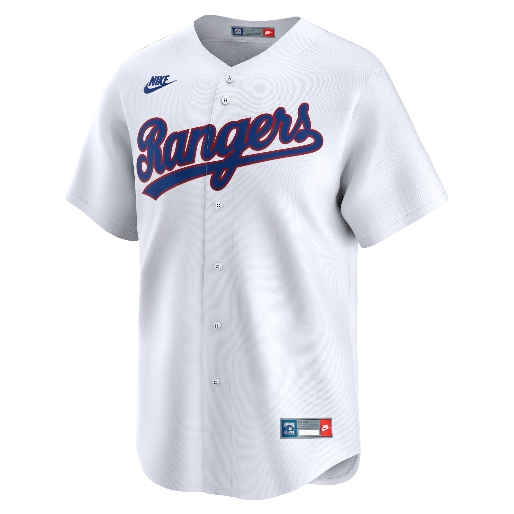 Men's Texas Rangers Nike White Cooperstown Collection Limited Jersey - 3