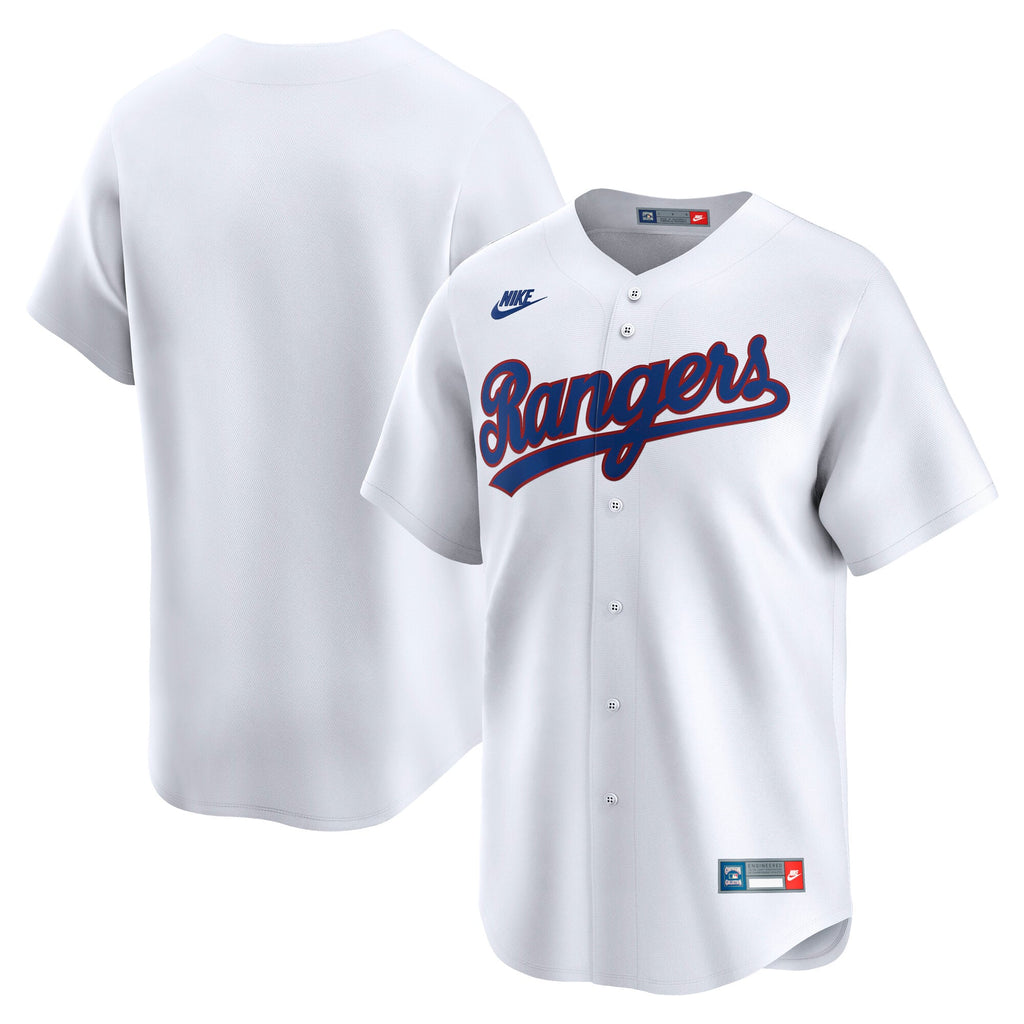 Men's Texas Rangers Nike White Cooperstown Collection Limited Jersey - 2