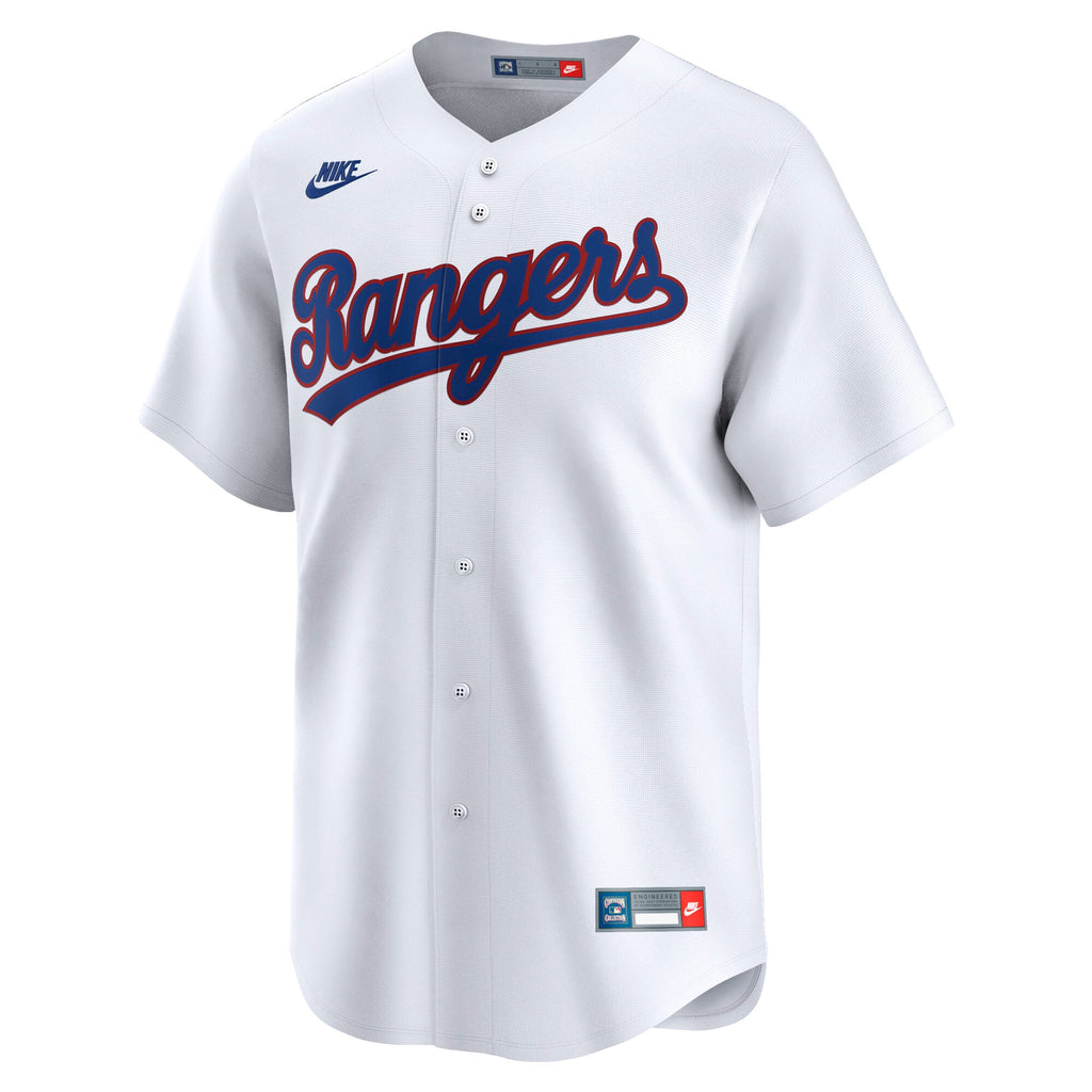 Men's Texas Rangers Nike White Cooperstown Collection Limited Jersey - 3