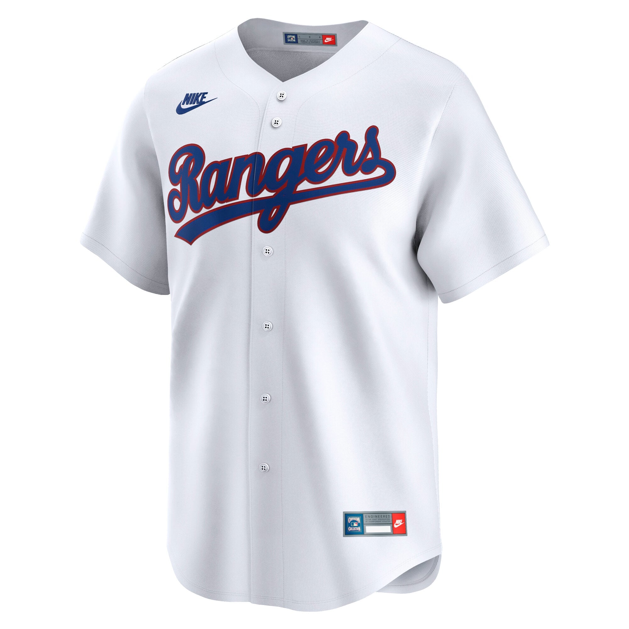 Men's Texas Rangers Nike White Cooperstown Collection Limited Jersey - 3