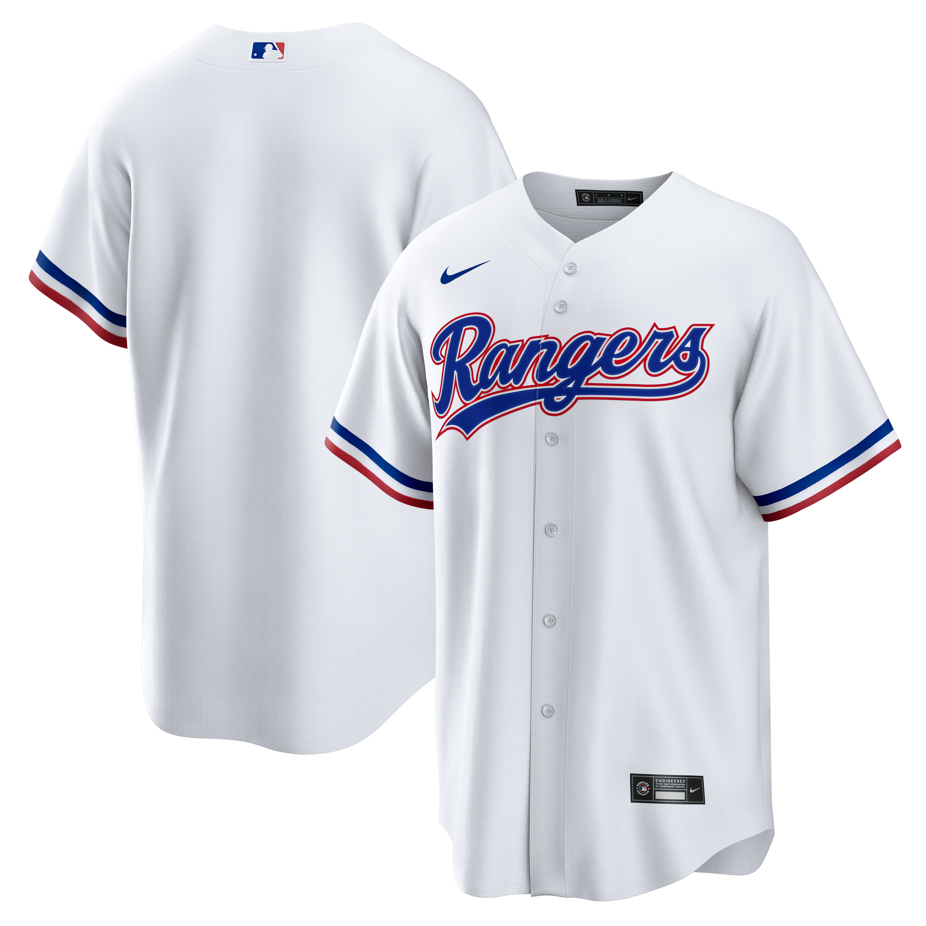 Men's Texas Rangers Nike White Home Big & Tall Replica Jersey - 2