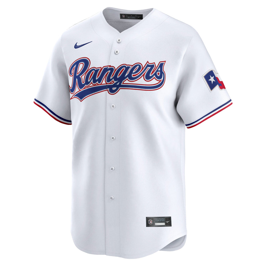 Men's Texas Rangers Nike White Home Limited Jersey - 3