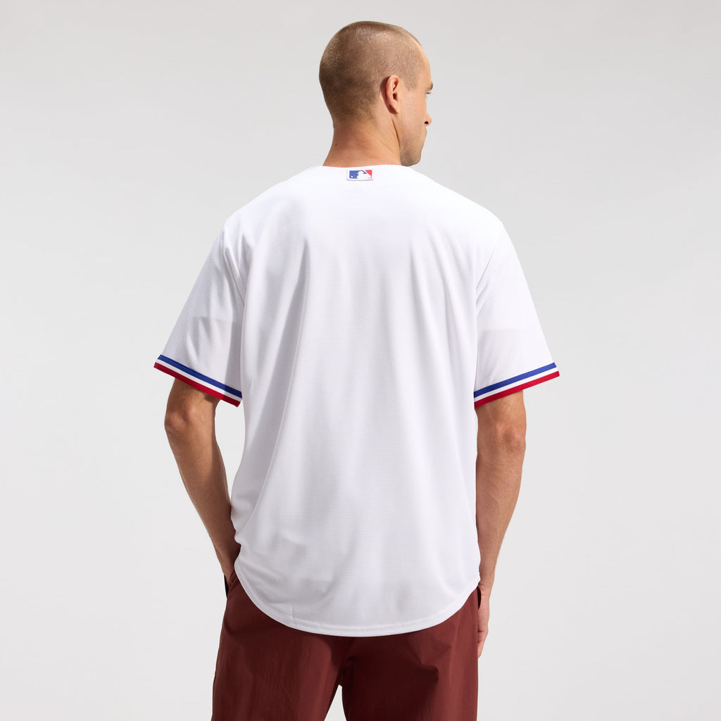 Men's Texas Rangers Nike White Home Replica Team Jersey - 3