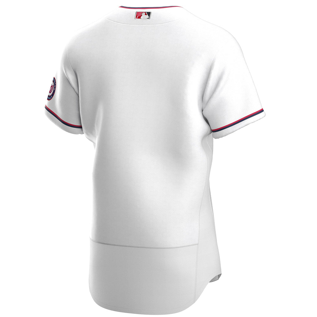 Men's Washington Nationals Nike White Alternate Authentic Team Jersey - 4