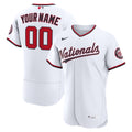Men's Washington Nationals Nike White Home Authentic Custom Jersey