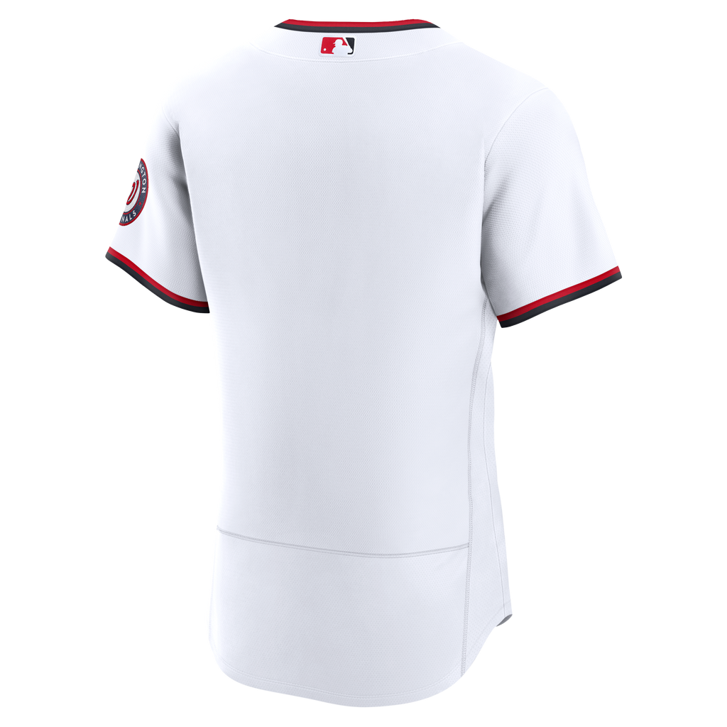 Men's Washington Nationals Nike White Home Authentic Jersey - 4