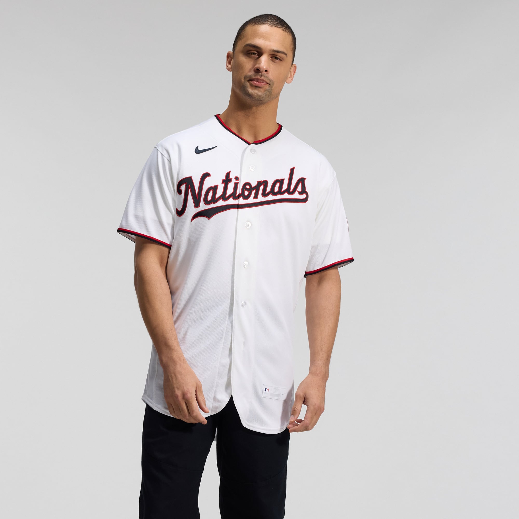 Men's Washington Nationals Nike White Home Authentic Jersey - 5