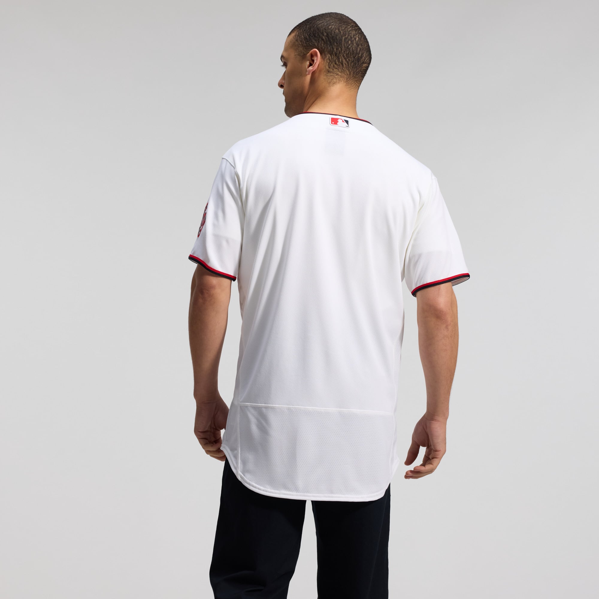 Men's Washington Nationals Nike White Home Authentic Jersey - 6