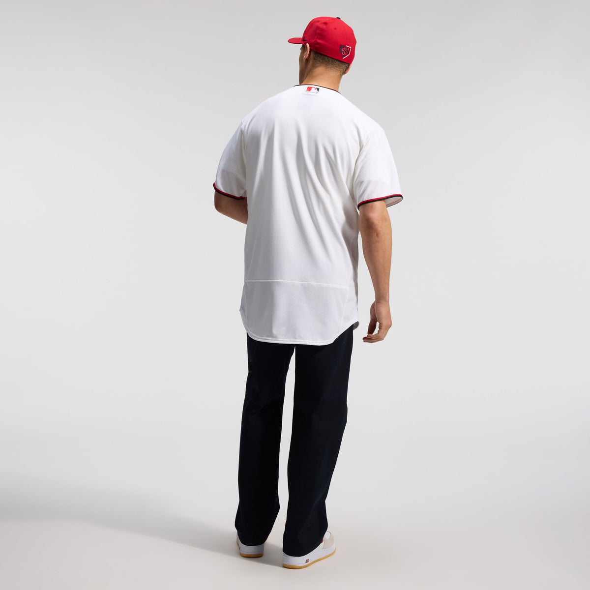 Men's Washington Nationals Nike White Home Authentic Jersey - 8