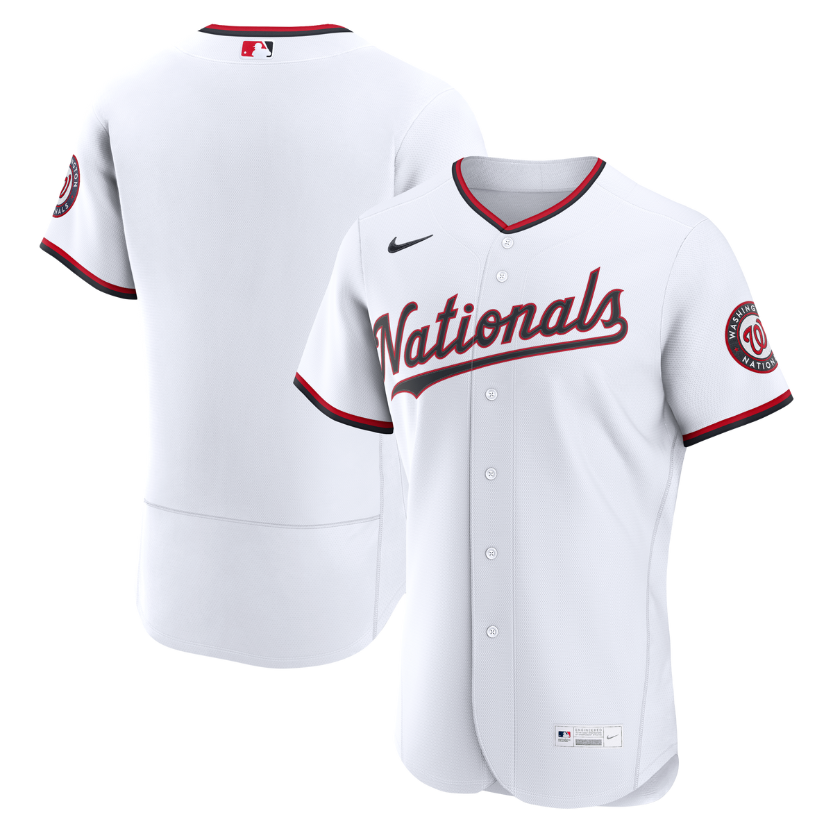 Men's Washington Nationals Nike White Home Authentic Jersey