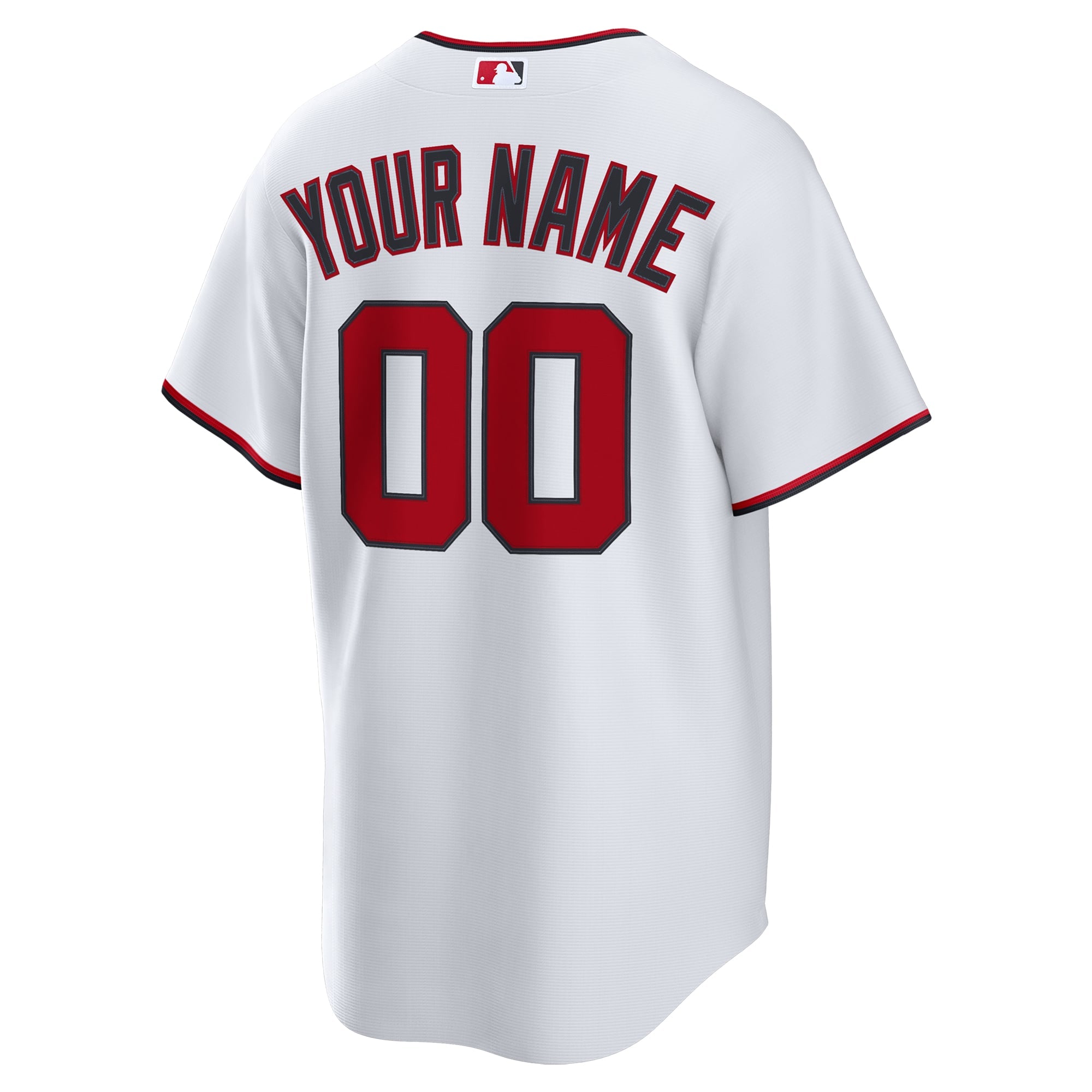 Men's Washington Nationals Nike White Home Custom Replica Jersey - 4
