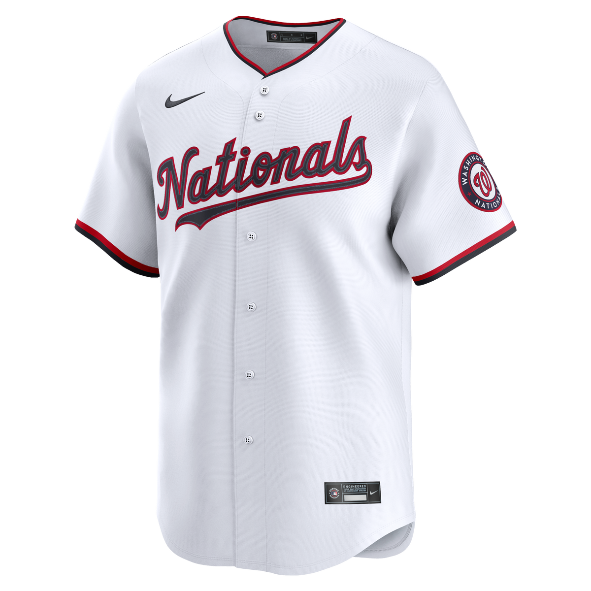 Men's Washington Nationals Nike White Home Limited Jersey - 3