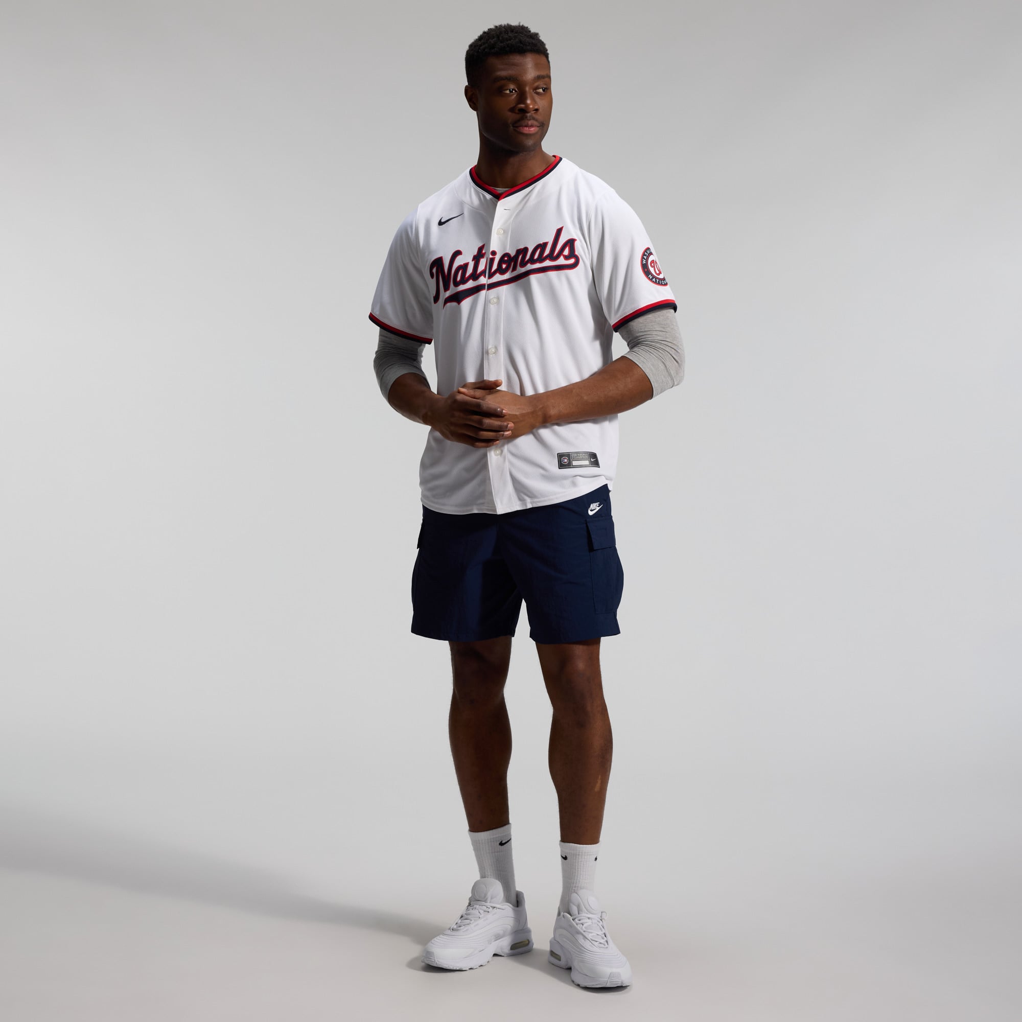Men's Washington Nationals Nike White Home Limited Jersey - 7