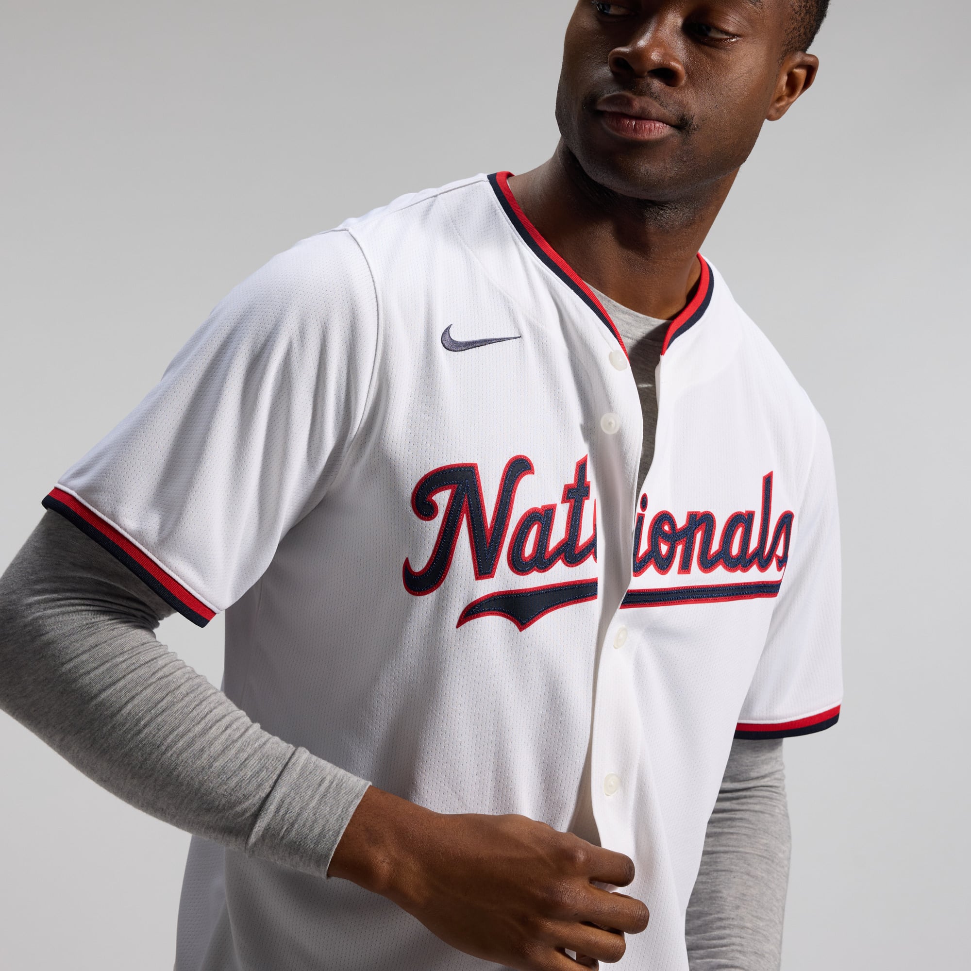 Men's Washington Nationals Nike White Home Limited Jersey - 10