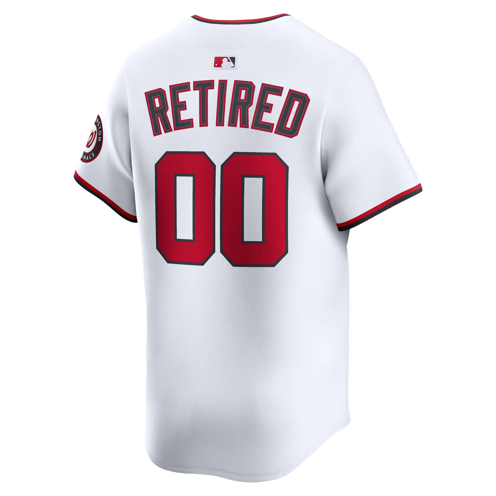 Men's Washington Nationals Nike White Home Limited Pick-A-Player Retired Roster Jersey - 4