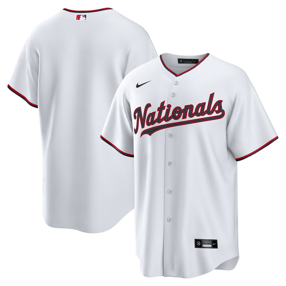 Men's Washington Nationals Nike White Home Replica Jersey - 2