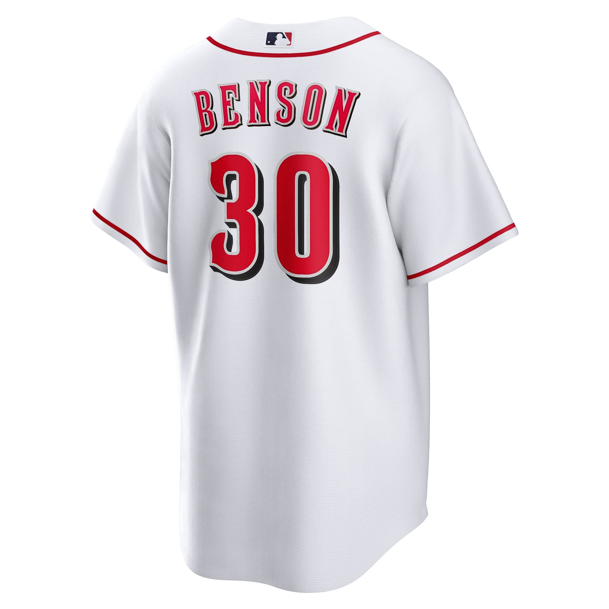 Men's Cincinnati Reds Will Benson Nike White Home Replica Jersey - 4