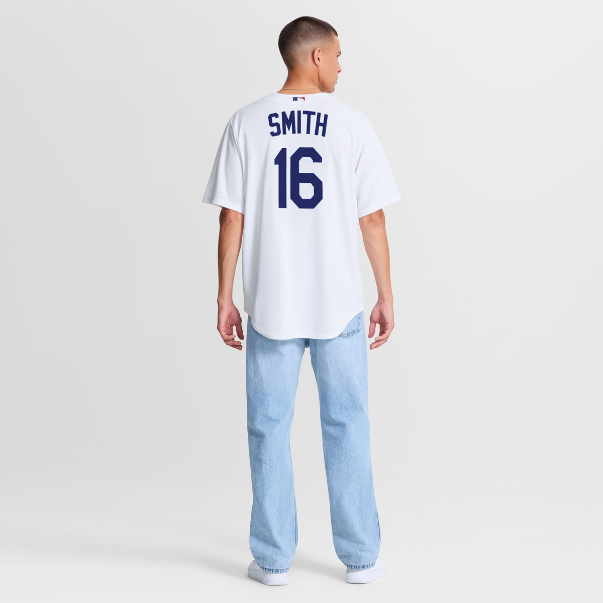 Men's Los Angeles Dodgers Will Smith Nike White Home Replica Jersey - 4