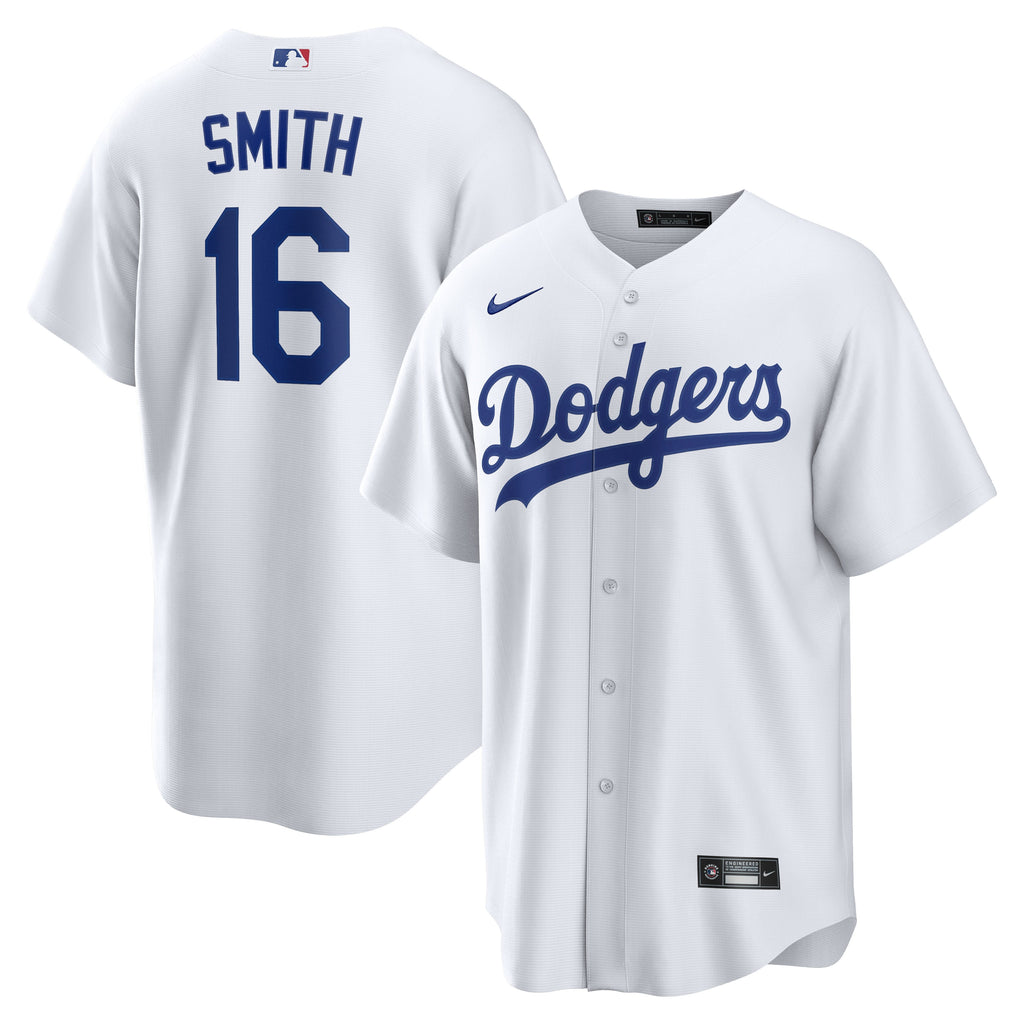 Men's Los Angeles Dodgers Will Smith Nike White Home Replica Jersey