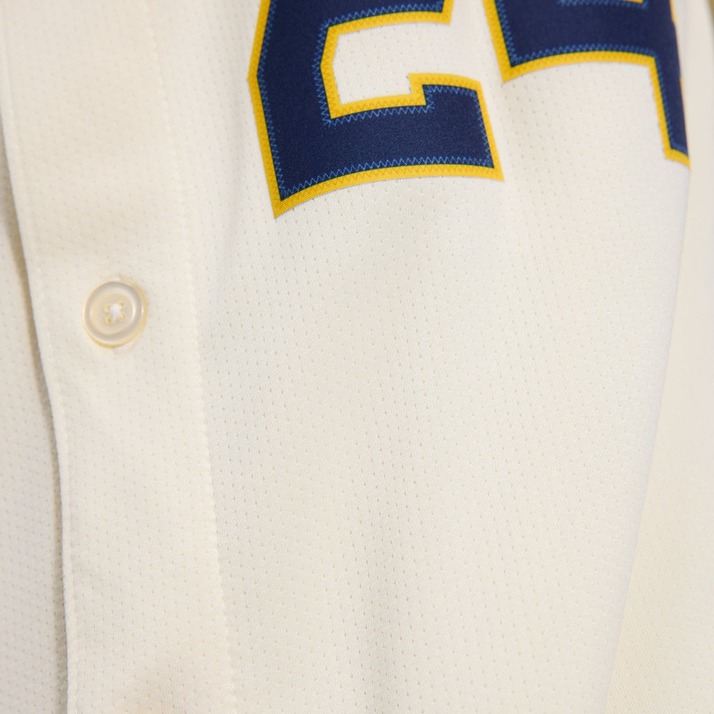 Men's Milwaukee Brewers William Contreras Nike Cream Home Limited Player Jersey - 15