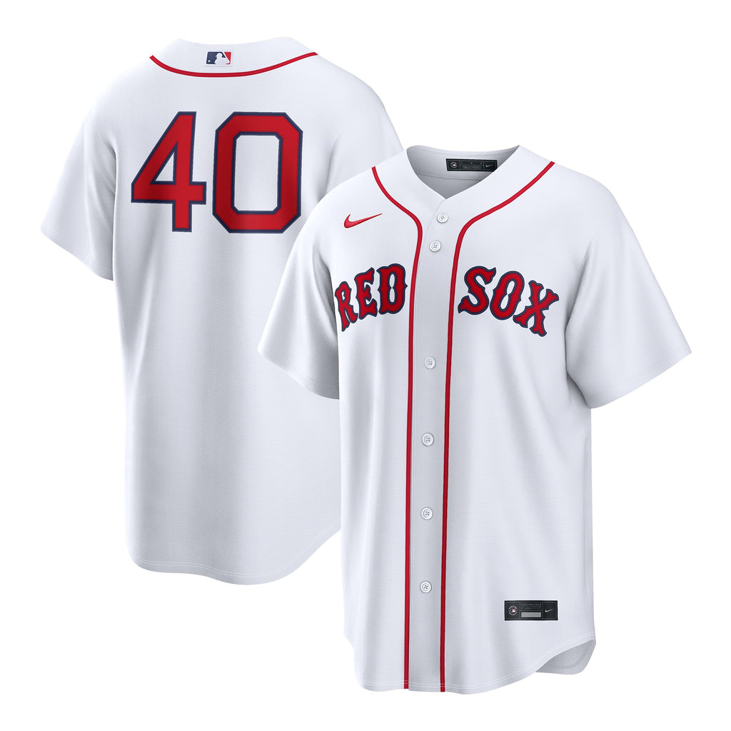 Men's Boston Red Sox Willson Contreras Nike White Home Replica Jersey - 2