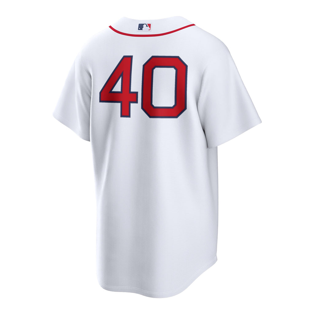 Men's Boston Red Sox Willson Contreras Nike White Home Replica Jersey - 4