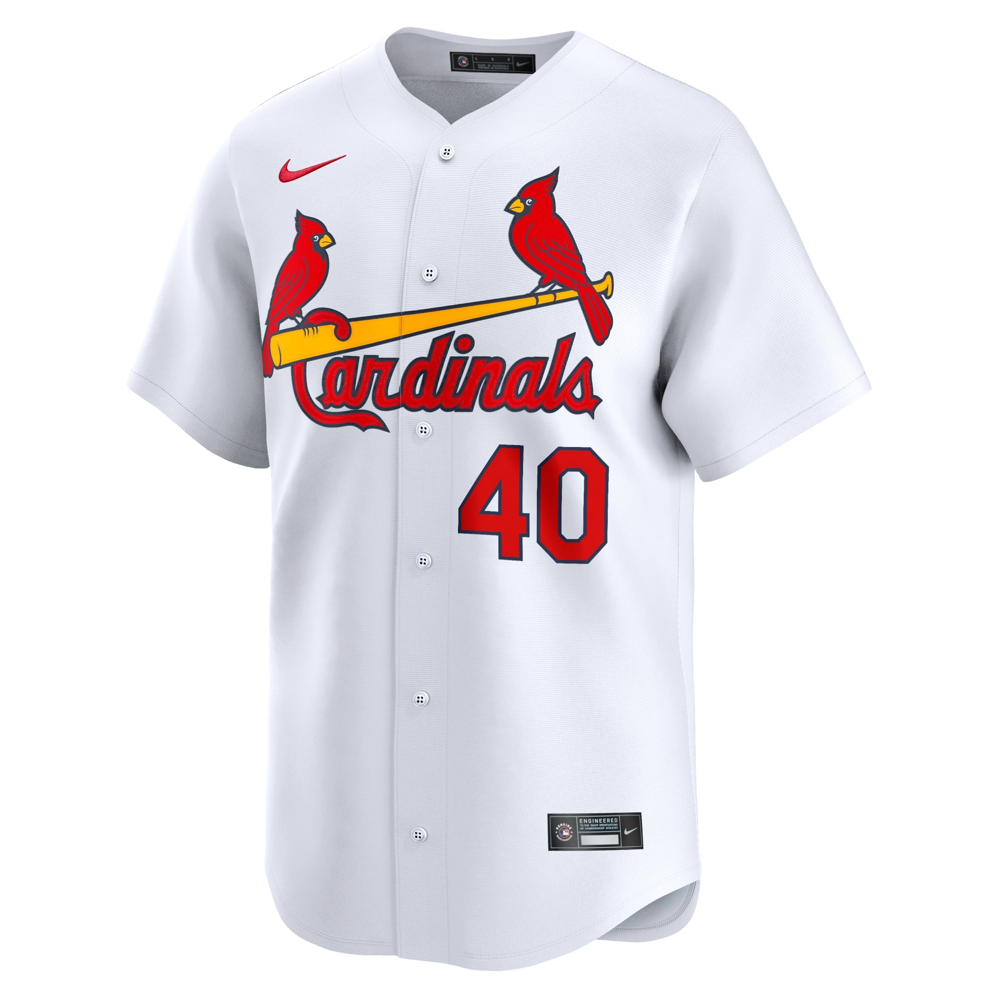 Men's St. Louis Cardinals Willson Contreras Nike White Home Limited Player Jersey - 3