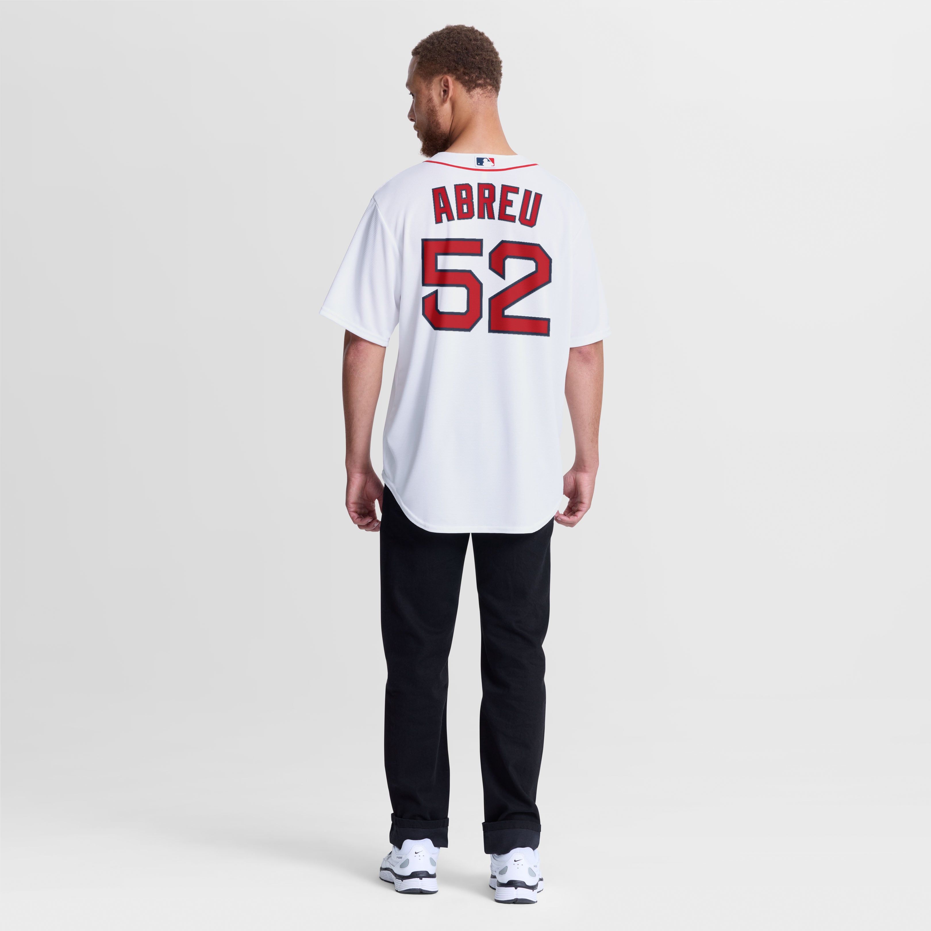 Men's Boston Red Sox Wilyer Abreu Nike White Home Replica Jersey - 6