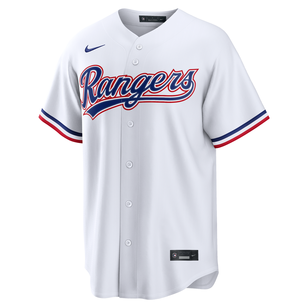 Men's Texas Rangers Wyatt Langford Nike White Home Replica Jersey - 3