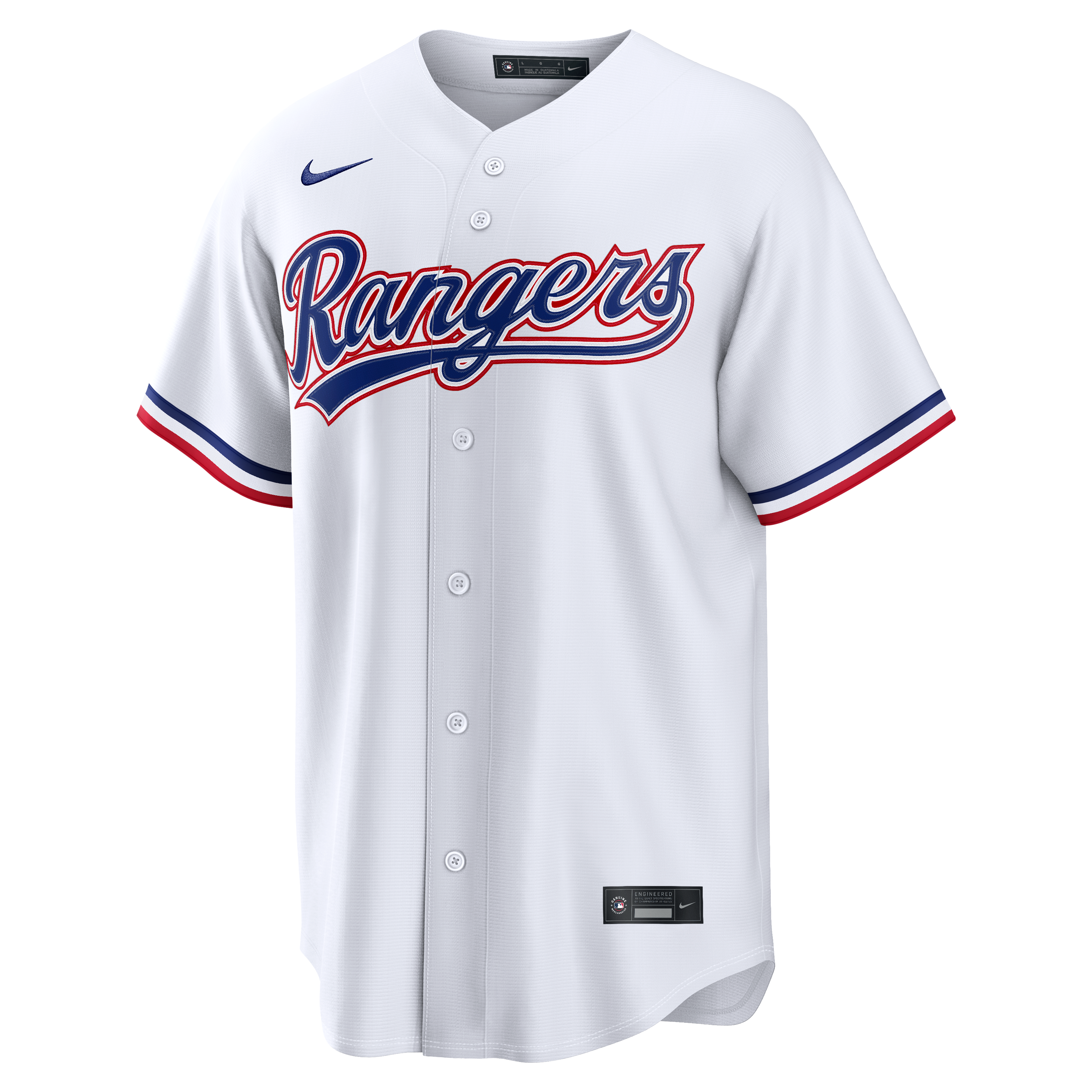 Men's Texas Rangers Wyatt Langford Nike White Home Replica Jersey - 3