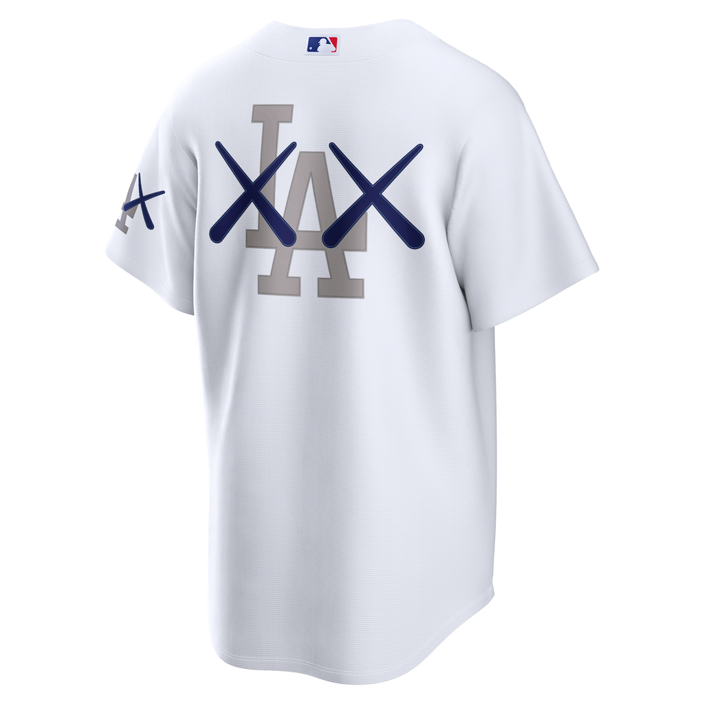Men's Los Angeles Dodgers Nike x KAWS White Stadium Jersey - 4