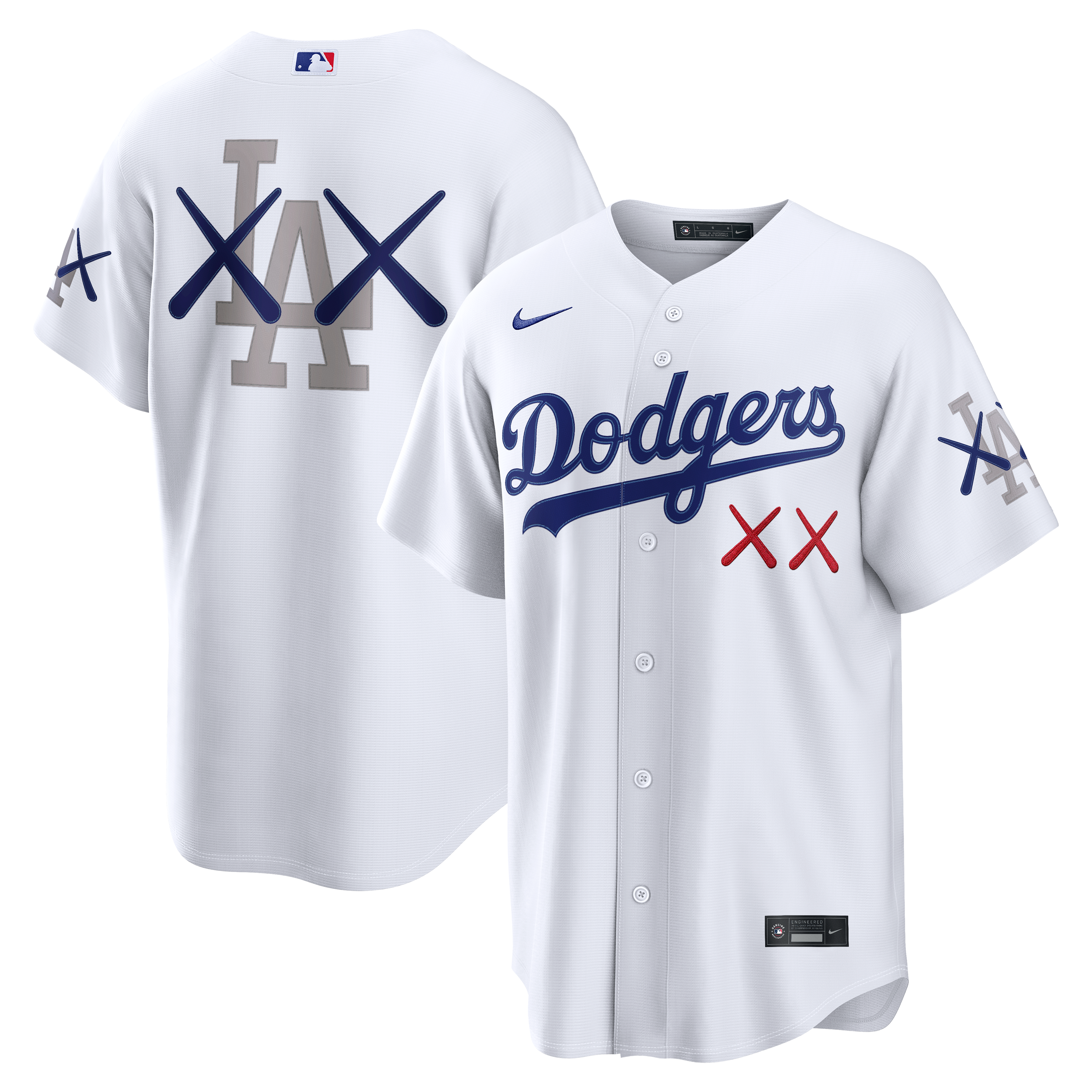 Men's Los Angeles Dodgers Nike x KAWS White Stadium Jersey