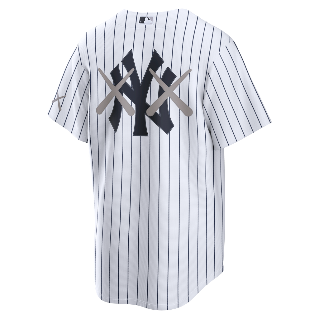 Men's New York Yankees Nike x KAWS White Stadium Jersey - 4