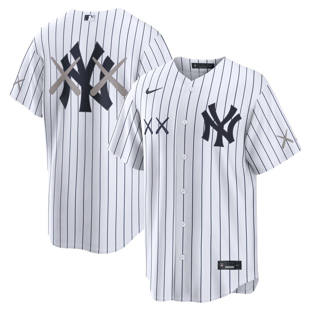 Men's New York Yankees Nike x KAWS White Stadium Jersey