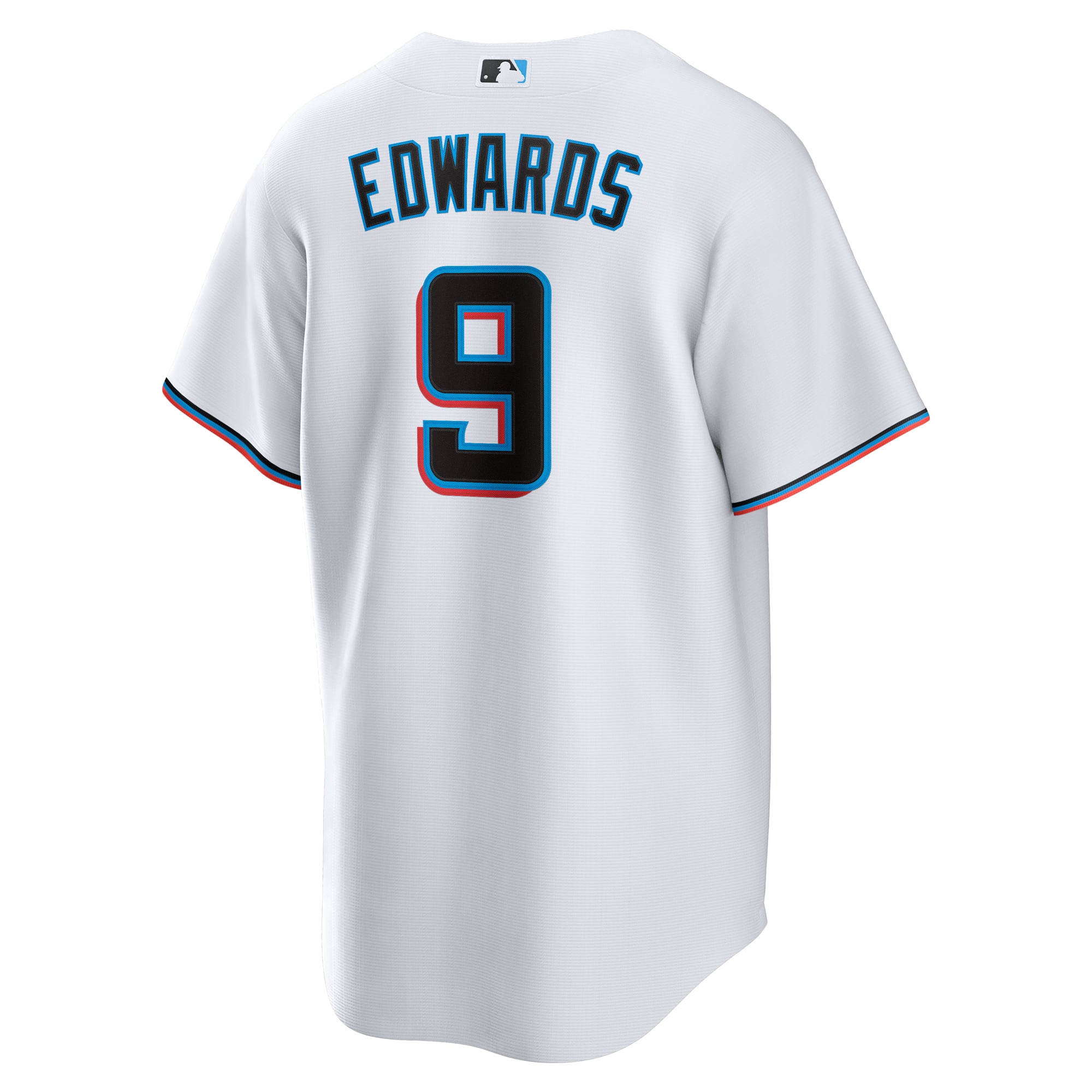 Men's Miami Marlins Xavier Edwards Nike White Home Replica Jersey - 4